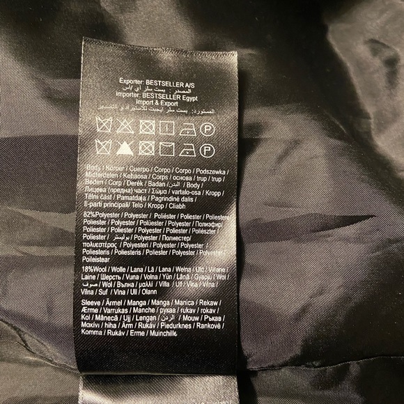 New Noisy May Coat with vegan leather sleeves - Picture 5 of 5